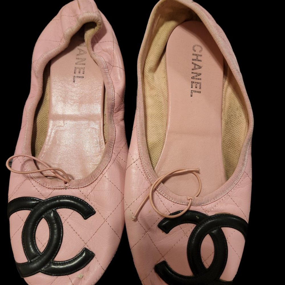 Authentic Bubble Gum Pink Chanel Quilted Ballet Flat